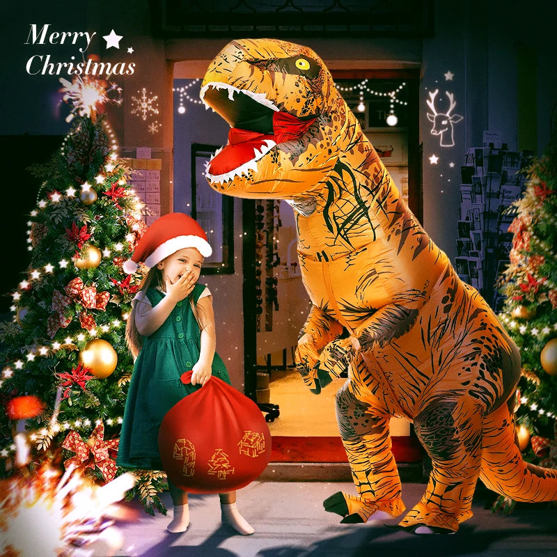 Disfraz inflable de Dinosaurio T Rex